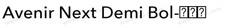 Avenir Next Demi Bol字体转换
